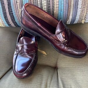 G.H. Bass & Co. Burgundy Leather Loafers